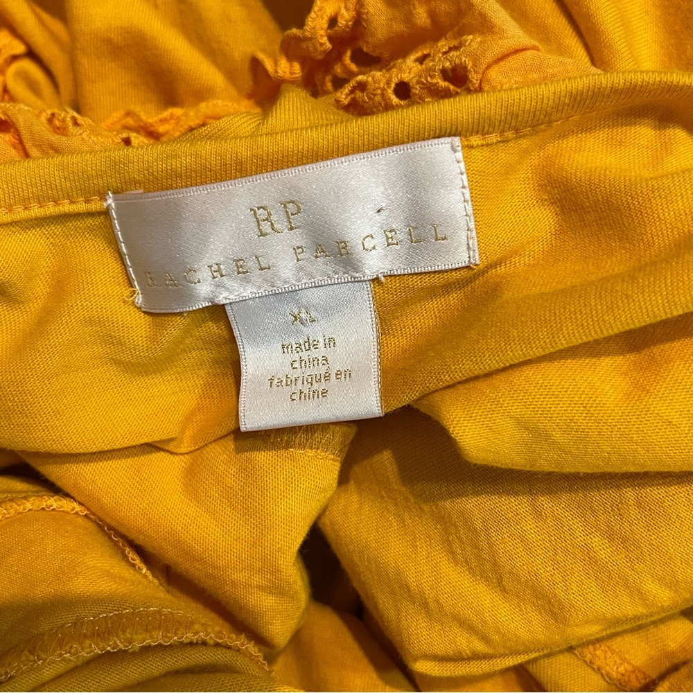 Rachel Parcell Ruffled Orange T-Shirt - Picture 3 of 9